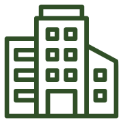 Mask group-2 Outline of a building in green.